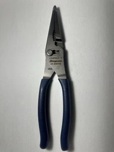 Snap-On Tools NEW POWER BLUE 9" Soft Grip Long Nose Slip Joint Pliers LN47ACFMB - Bild 1 von 5