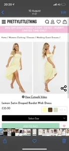 Yellow Bardot Dress - Picture 1 of 2