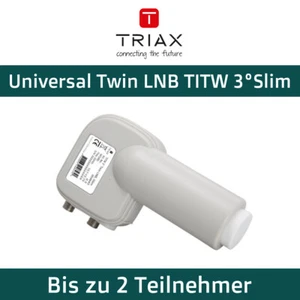 Twin LNB Slim 2 veces 2 participantes LNC Multifeed hdtv 4K TRIAX TITW 3° TWIN SLIM - Imagen 1 de 5