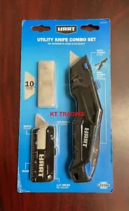 HART Quick-Change SAFETY UTILITY KNIFE Ruler 1/4" Driver w/ 10 Blades Combo Set - Picture 1 of 8