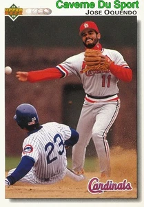 283 JOSE OQUENDO ST. LOUIS CARDINALS BASEBALL CARD UPPER DECK 1992 - Picture 1 of 1
