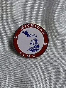 Michigan 1998 IIMC Travel Vintage Lapel Pin Pinback Hat Enamel 1P - Picture 1 of 3
