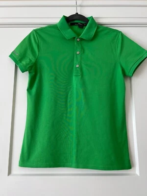 Camisa polo de golf RLX Ralph Lauren calce clásico para mujer M manga corta rosa $110 Foto 1 de 3