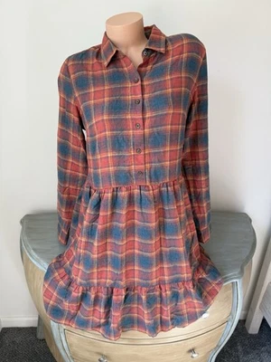 Camisa de vestir Toad&Co Re Form franela a cuadros para mujer M varios botones cervatillo otoño en niveles Foto 1 de 4