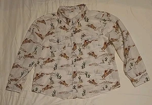 Reba Damen Bluse mit Knopfleiste Gr. XL Cowgirls Pferd Kaktus Desert Shabby Chic - Bild 1 von 13