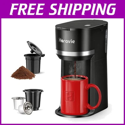 Mini Drip Coffee Machine - Portable, Water Level Window - Image 1 of 4