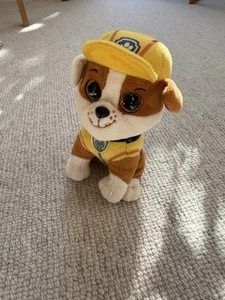 Paw Patrol Rubble Ty Soft Toy Plush - Picture 1 of 3
