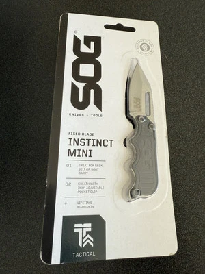 S.O.G. - SALUTE MINI - New Old Stock - Folding Pocket Knife - OPEN PACK - Black - Image 1 of 2