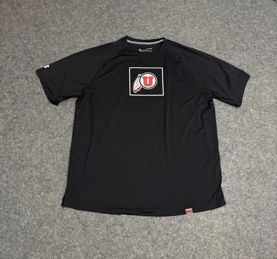 Camisa de manga corta Utah Utes Under Armour para hombre XL negra Foto 1 de 4