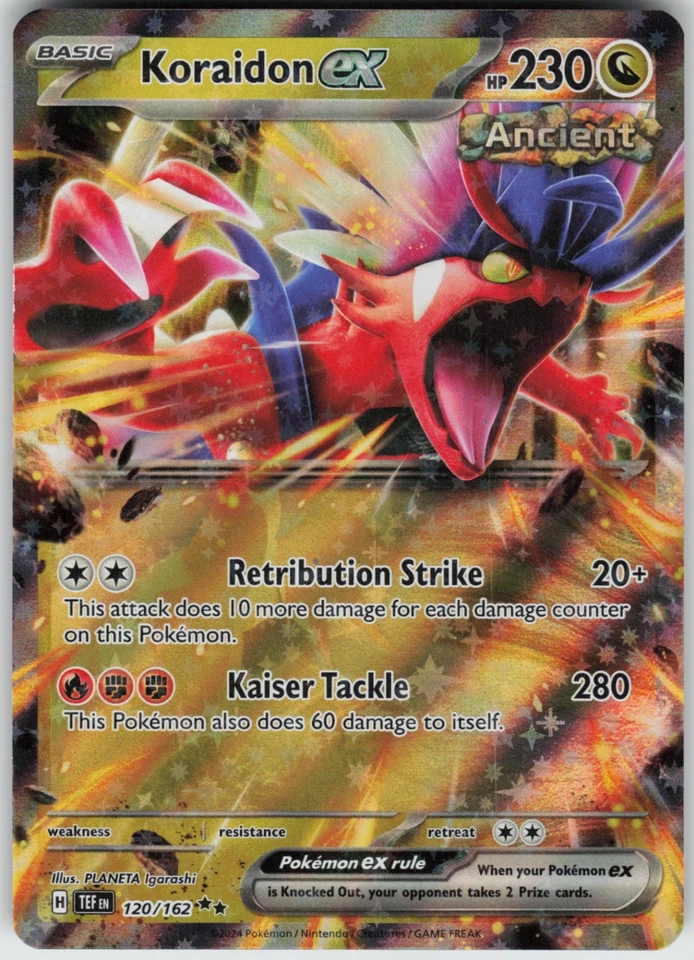 UR-01 Holo Koraidon ex 120/162 Double Rare SV05: Temporal Forces - Image 1 of 1