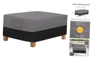 Patio Coffee Table Cover Small Outdoor Rectangular Table Cover, UV Resistant - Picture 1 of 8