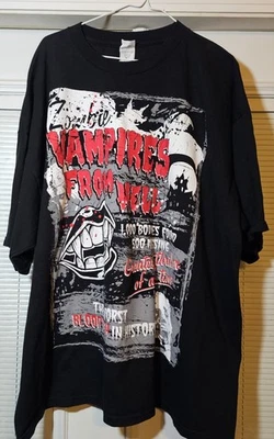Camiseta negra vintage Zombie Vampires From Hell 3XL baño de sangre thriller Foto 1 de 3