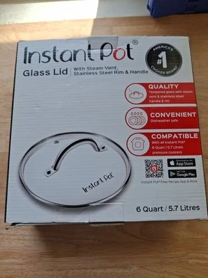 Instant Pot 6 qt Tapa Vidrio Templado Transparente - Nueva Caja Abierta Foto 1 de 3