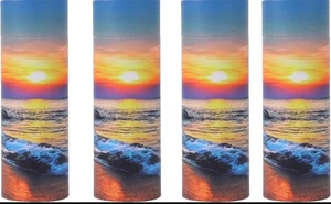 Ocean Sunset Scattering Urn Biodegradable Scatter Tube for Ashes 4 Pack Large - Picture 1 of 3