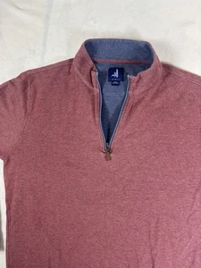 Suéter Pullover Johnnie-O Sully Cuarto Cremallera Golf Informal Preppy Para Hombres L Rojo - Imagen 1 de 4