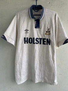 VINTAGE TOTTENHAM HOTSPUR 1991 1992 1993 HOME FOOTBALL SHIRT SOCCER JERSEY UMBRO - Picture 1 of 23