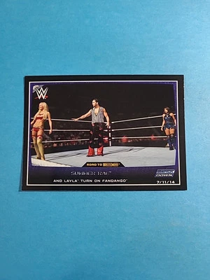 Summer Rae, Layla & Fandango 2015 Topps WWE Wrestling Card # 34 I5468 - Image 1 of 2