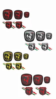 AG RACING PARTS Kit loghi adesivi GRANDE PUNTO ABARTH/ GPA COPRILOGHI