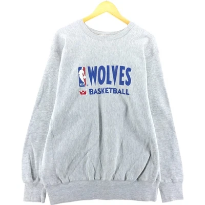 Sudadera Vintage Años 90 MACGREGOR Minnesota Timberwolves Estampado Tejido Inverso... Foto 1 de 4