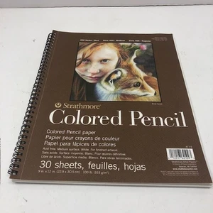 Strathmore Colored Pencil Spiral Pad Art Paper 30 Sheets 9" x 12" - NEW! - Picture 1 of 5