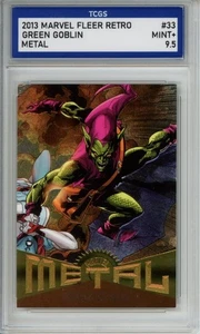 2013 MARVEL FLEER RETRO METAL #33 GREEN GOBLIN TCGS MINT+ 9.5 - Picture 1 of 2