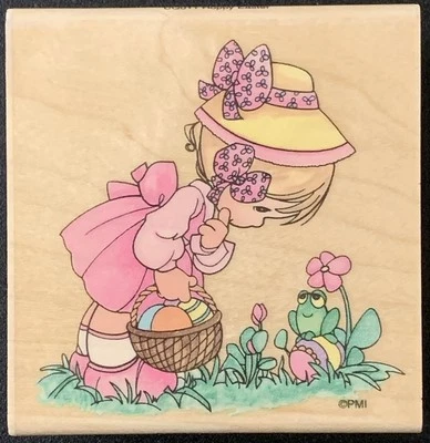 Estampilla de goma de Pascua Stampendous Precious Moments Hoppy Foto 1 de 4