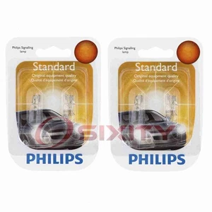 2 pc Philips Vanity Mirror Light Bulbs for Oldsmobile 98 1986-1990 yy - Picture 1 of 5