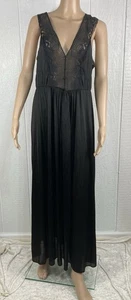 Vintage Collectibles JC Penney Nachthemd Dessous schwarz Spitze durchsichtig Large - Bild 1 von 13