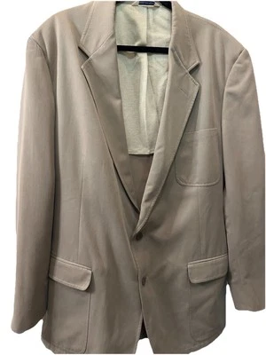 Travel Smith Tan Blazer Mens 46R Light Brown Sport Coat Suit Jacket - Image 1 of 4