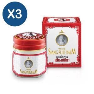 X3 Save pack Herbal Aroma Massage Balm 12g Siang Pure Balm White Formula - Picture 1 of 1