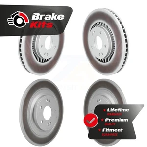 Front Rear Coated Disc Brake Rotors Kit For 2022-2023 Kia Carnival - Picture 1 of 1