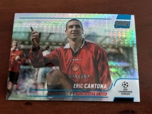 2022 2023 Topps Stadium Club Chrome Champions League Blue Wave Eric Cantona #99 - Picture 1 of 2