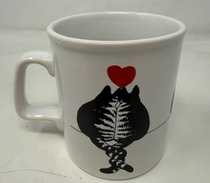Tazza B Kliban forno artigianale gatti amore Staffordshire Potteries caffè pietra di ferro - Foto 1 di 7
