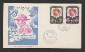 Luxemburg 1957 Pfadfinder Lord Baden Powell FDC - Bild 1 von 2