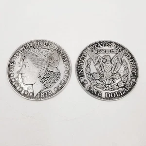 RWP Wilton Vintage 5" Coin Replica 1878 Morgan One Dollar Paperweight Coaster - Picture 1 of 7