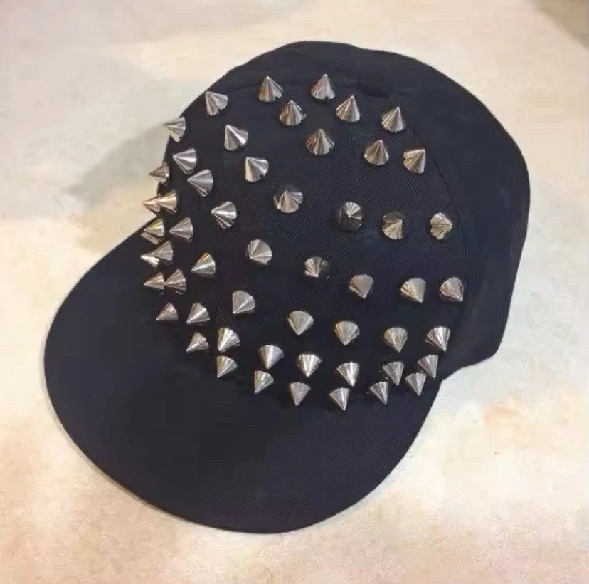 Gorra estilo patinador moda emo gótica de la década de 2000 Y2K ropa de calle sombrero puntiagudo grunge unisex Foto 1 de 3