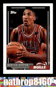 1992 Topps #398 Scottie Pippen HOF NBA Basketball NM/NM+  Chicago Bulls 10648 - Picture 1 of 4