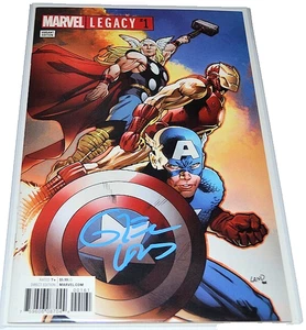 MARVEL LEGACY #1 VARIANT COVER Signed by GREG LAND Comic CAPTAIN AMERICA THOR - Picture 1 of 2