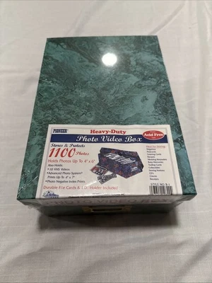 Caja de almacenamiento de fotos y videos Pioneer contiene más de 1.100 fotos hasta 4x6 caja fuerte sin ácido Foto 1 de 4