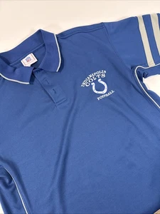Vintage NFL Indianapolis Colts Polo Men’s Large Blue Football Shirt - Bild 1 von 7