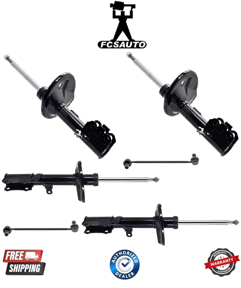Комплект передних и задних стоек в сборе со стабилизатором подвески для 97–03 Toyota Avalon Camry - Изображение 1 из 1