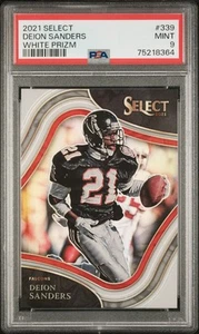 Deion Sanders 2021 Panini Select #339 SN /35 PSA FALCONS - Foto 1 di 2