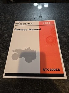 Honda 1984 ATC Big Red ATC200ES Service Manual 200es ATC - Picture 1 of 6
