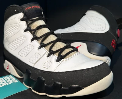 NIKE AIR JORDAN IX 9 RETRÔ PLAYOFF SPACE JAM BRANCO PRETO VERMELHO CRIADO 302370-112 10 - Imagem 1 de 4