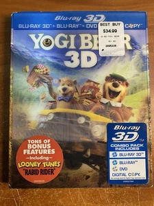 Yogi Bear w/ Lenticular Slipcover (3D/Blu-ray/DVD, 2011, 3-Disc Set) - Bild 1 von 2