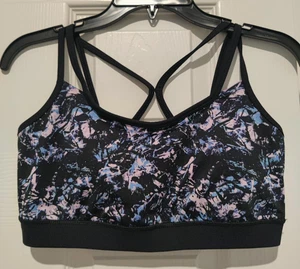 Gaiam Women's Abstract Printed Padded Sports Bra Size Medium - Picture 1 of 4