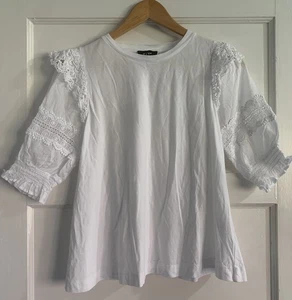 ME AND EM – weiße Damenbluse/Top Größe 8 - Bild 1 von 15