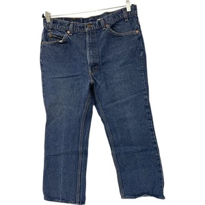 Jeans Levis 517 uomo 36W 22L blu denim bootcut linguetta arancione made in USA vintage - Foto 1 di 7