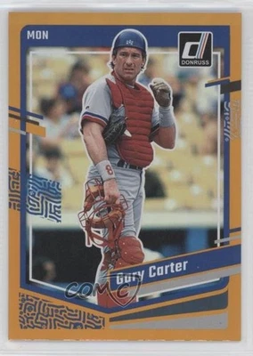 2023 Panini Donruss Holo Orange Gary Carter #191 HOF - Image 1 of 2