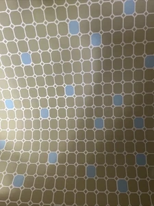 MCM Wallpaper Vintage French Handprint Wallpaper Large Roll Geometric 27 1/2” - Picture 1 of 9